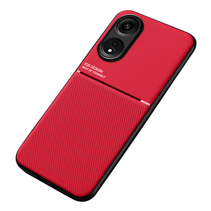 For Oppo A1 Pro 5G / Reno8 T 5G PU Leather+TPU Phone Case Lines Imprinted Protective Phone Cover