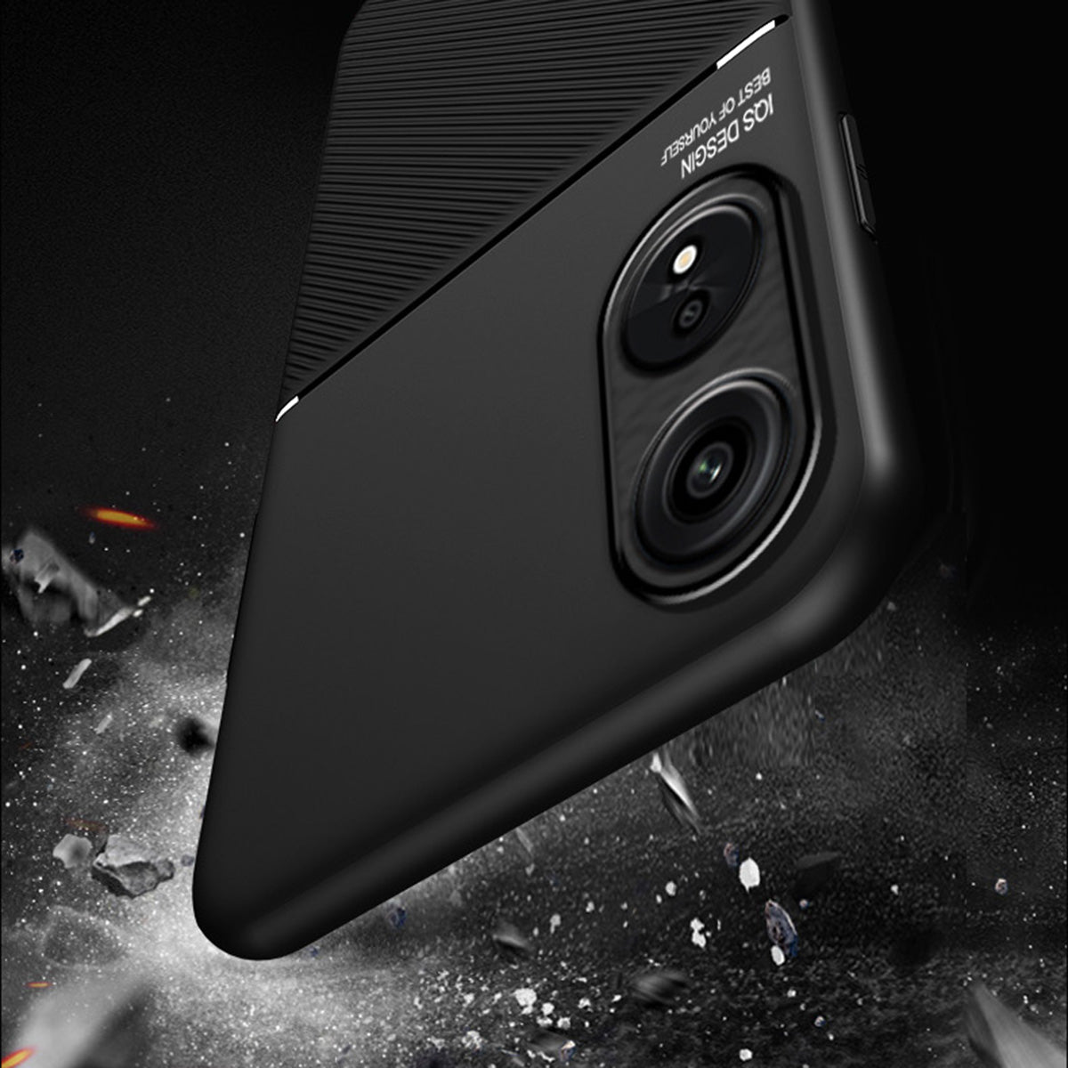 For Oppo A1 Pro 5G / Reno8 T 5G PU Leather+TPU Phone Case Lines Imprinted Protective Phone Cover