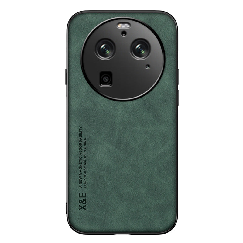 X&E For Oppo Find X6 Pro Anti-drop Phone Case PU Leather Coated TPU+PC Skin-touch Phone Cover