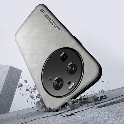 X&E For Oppo Find X6 Pro Anti-drop Phone Case PU Leather Coated TPU+PC Skin-touch Phone Cover