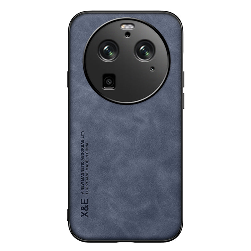 X&E For Oppo Find X6 Pro Anti-drop Phone Case PU Leather Coated TPU+PC Skin-touch Phone Cover