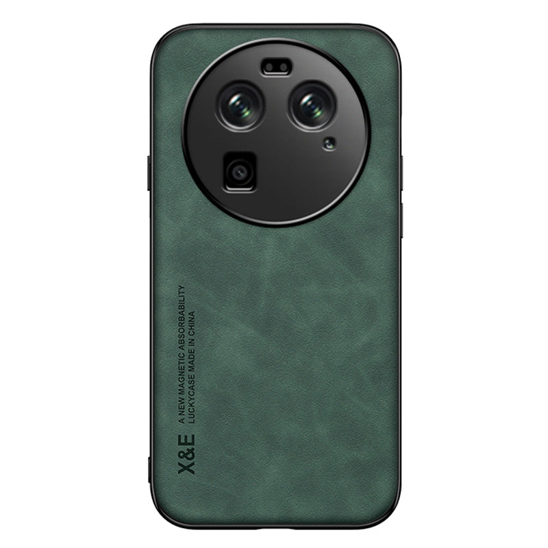 X&E For Oppo Find X6 PU Leather Coated TPU+PC Phone Case Skin-touch Phone Cover