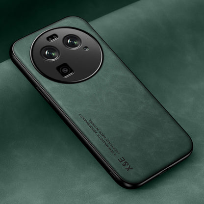 X&E For Oppo Find X6 PU Leather Coated TPU+PC Phone Case Skin-touch Phone Cover