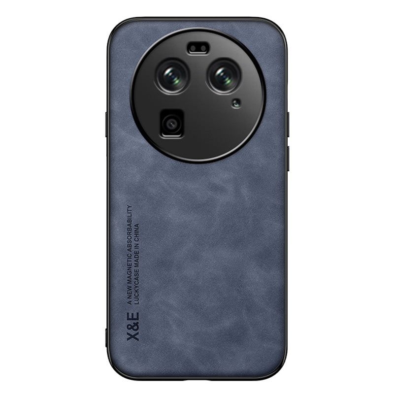X&E For Oppo Find X6 PU Leather Coated TPU+PC Phone Case Skin-touch Phone Cover