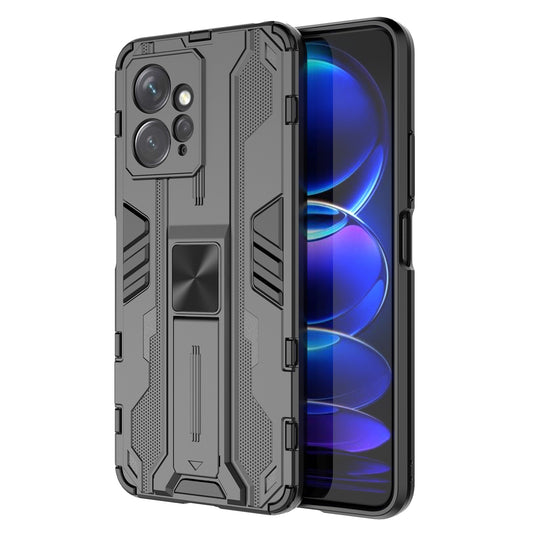 For Xiaomi Redmi Note 12 4G Kickstand Phone Case Hard PC Soft TPU Cell Phone Cover