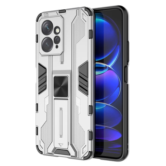 For Xiaomi Redmi Note 12 4G Kickstand Phone Case Hard PC Soft TPU Cell Phone Cover