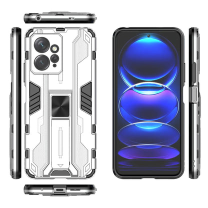 For Xiaomi Redmi Note 12 4G Kickstand Phone Case Hard PC Soft TPU Cell Phone Cover