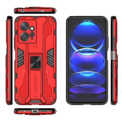 For Xiaomi Redmi Note 12 4G Kickstand Phone Case Hard PC Soft TPU Cell Phone Cover