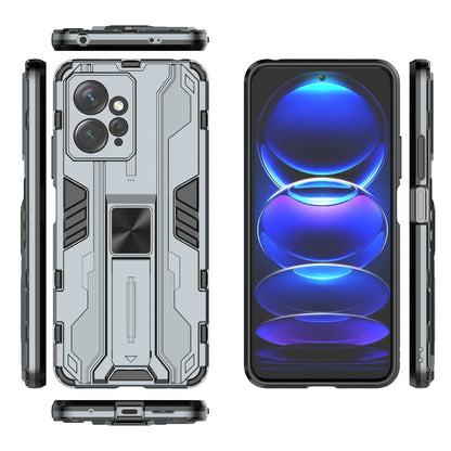 For Xiaomi Redmi Note 12 4G Kickstand Phone Case Hard PC Soft TPU Cell Phone Cover