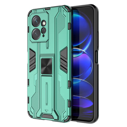 For Xiaomi Redmi Note 12 4G Kickstand Phone Case Hard PC Soft TPU Cell Phone Cover