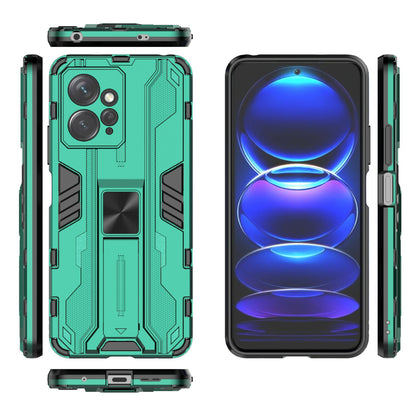 For Xiaomi Redmi Note 12 4G Kickstand Phone Case Hard PC Soft TPU Cell Phone Cover