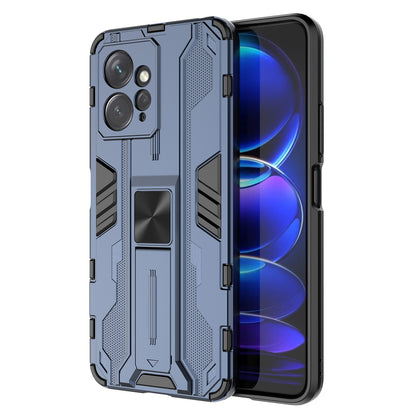 For Xiaomi Redmi Note 12 4G Kickstand Phone Case Hard PC Soft TPU Cell Phone Cover