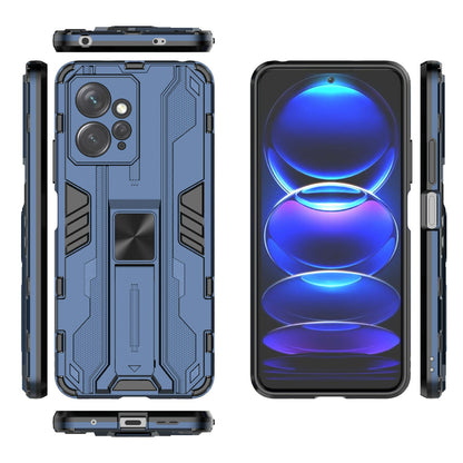 For Xiaomi Redmi Note 12 4G Kickstand Phone Case Hard PC Soft TPU Cell Phone Cover