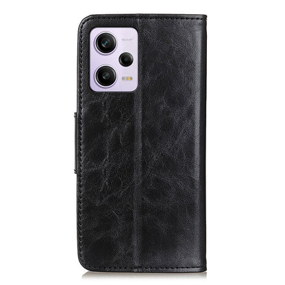 For Xiaomi Redmi Note 12 Pro+ 5G / Note 12 Explorer 5G Split Leather Wallet Phone Stand Case Crazy Horse Texture Cover