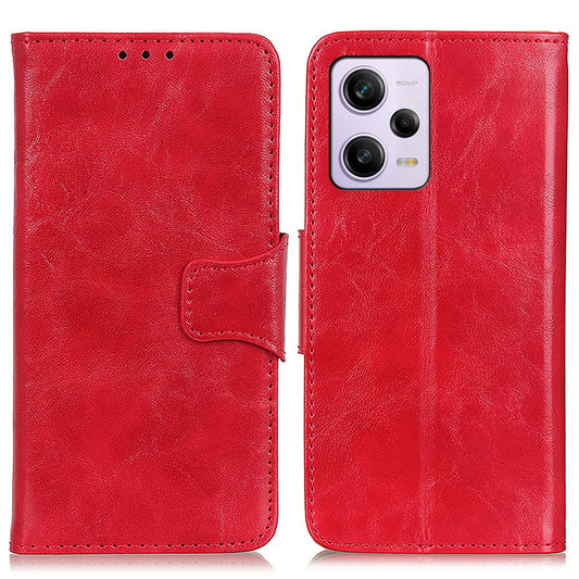 For Xiaomi Redmi Note 12 Pro+ 5G / Note 12 Explorer 5G Split Leather Wallet Phone Stand Case Crazy Horse Texture Cover