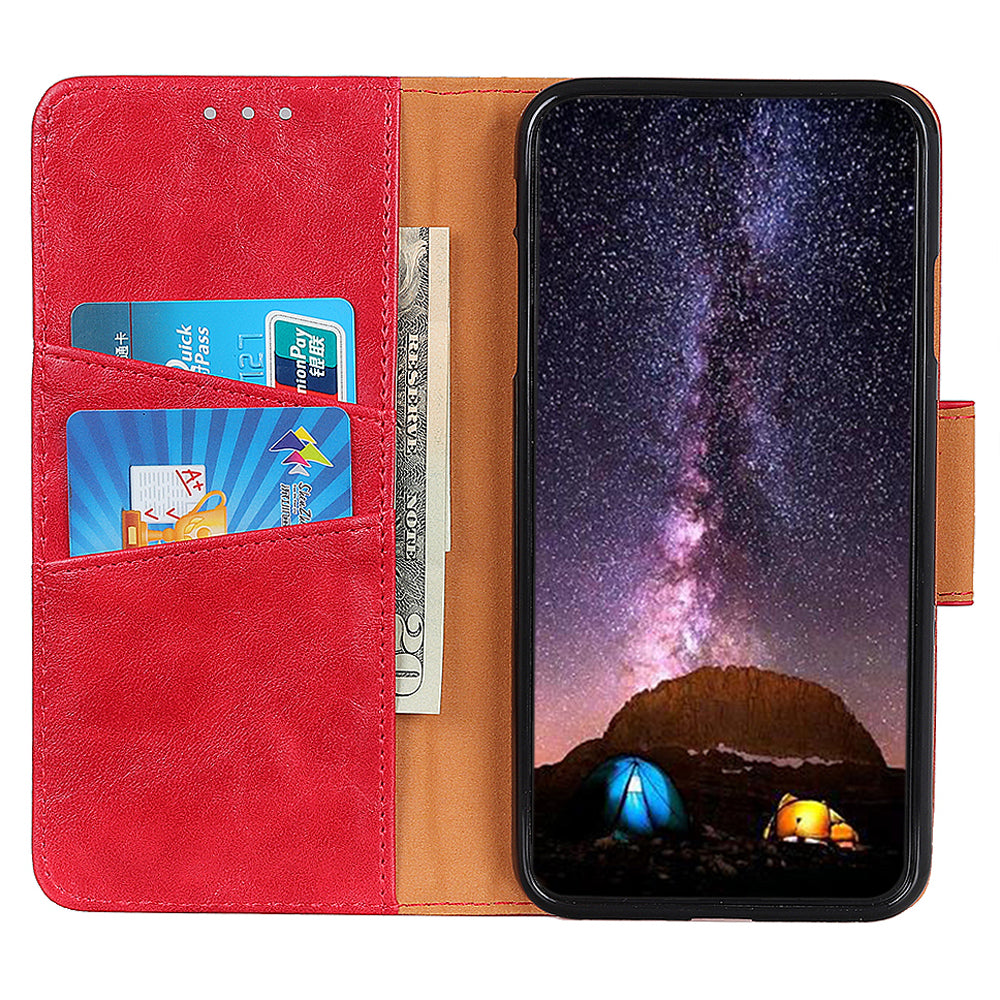 For Xiaomi Redmi Note 12 Pro+ 5G / Note 12 Explorer 5G Split Leather Wallet Phone Stand Case Crazy Horse Texture Cover