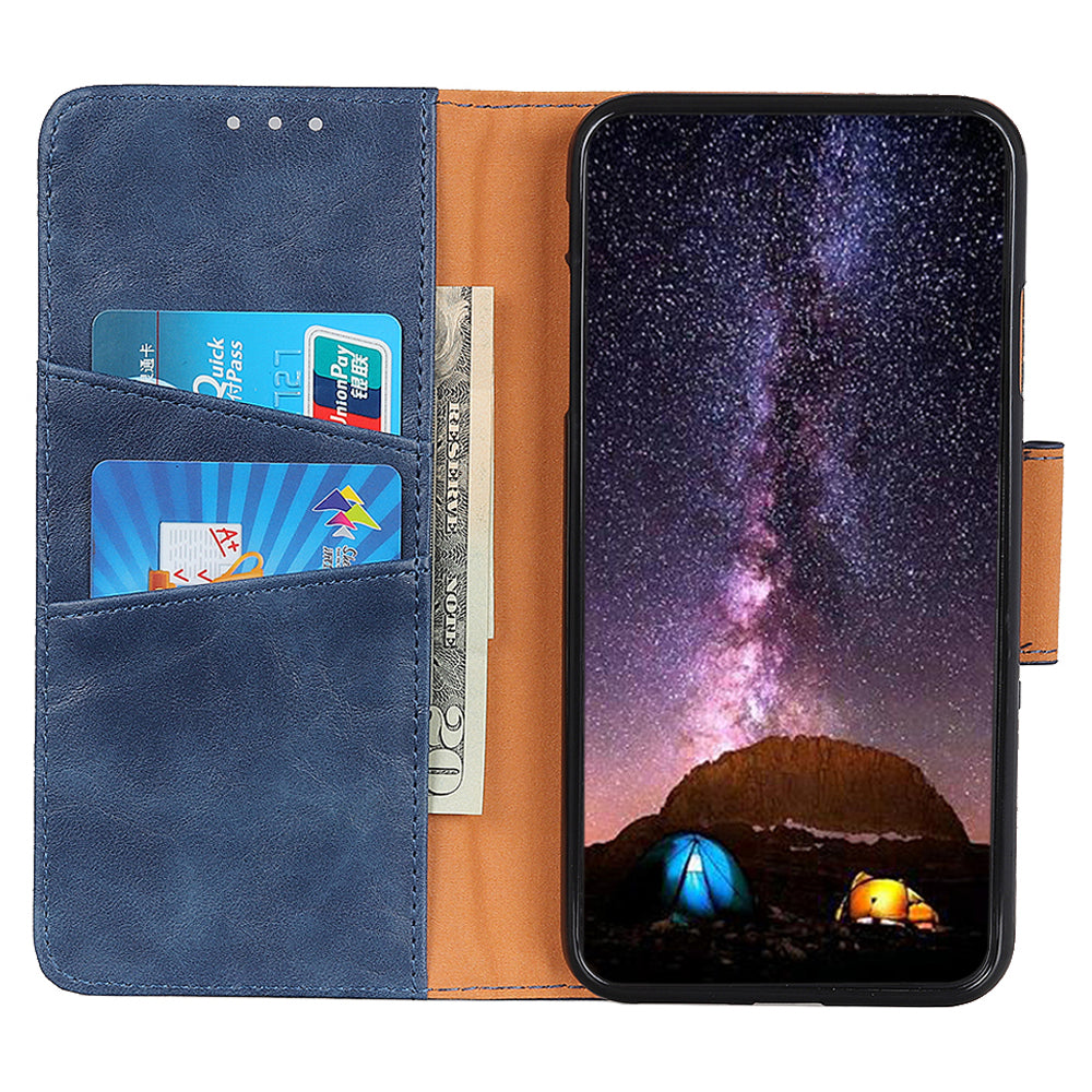 For Xiaomi Redmi Note 12 Pro+ 5G / Note 12 Explorer 5G Split Leather Wallet Phone Stand Case Crazy Horse Texture Cover