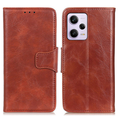For Xiaomi Redmi Note 12 Pro+ 5G / Note 12 Explorer 5G Split Leather Wallet Phone Stand Case Crazy Horse Texture Cover