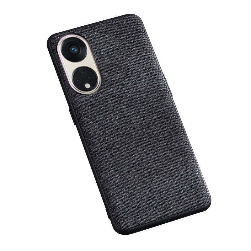 For Oppo Reno8 T 5G / A1 Pro 5G Case Shockproof Cloth Texture TPU Phone Case Protective Back Cover