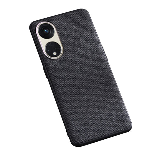 For Oppo Reno8 T 5G / A1 Pro 5G Case Shockproof Cloth Texture TPU Phone Case Protective Back Cover
