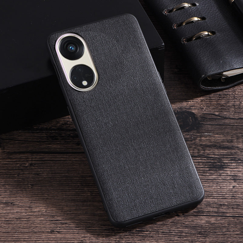 For Oppo Reno8 T 5G / A1 Pro 5G Case Shockproof Cloth Texture TPU Phone Case Protective Back Cover