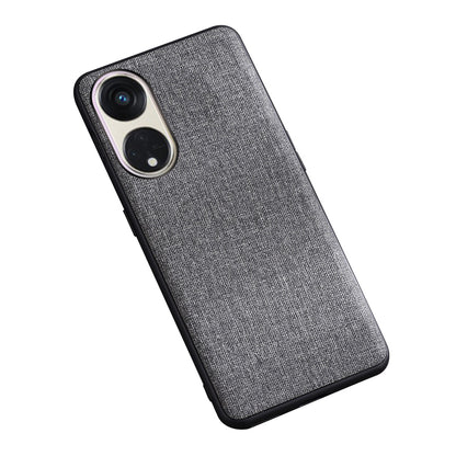 For Oppo Reno8 T 5G / A1 Pro 5G Case Shockproof Cloth Texture TPU Phone Case Protective Back Cover