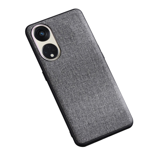 For Oppo Reno8 T 5G / A1 Pro 5G Case Shockproof Cloth Texture TPU Phone Case Protective Back Cover