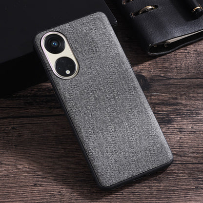 For Oppo Reno8 T 5G / A1 Pro 5G Case Shockproof Cloth Texture TPU Phone Case Protective Back Cover