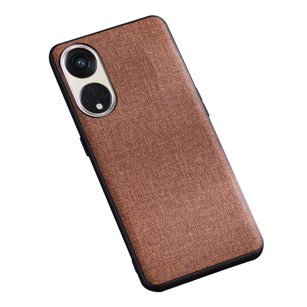 For Oppo Reno8 T 5G / A1 Pro 5G Case Shockproof Cloth Texture TPU Phone Case Protective Back Cover