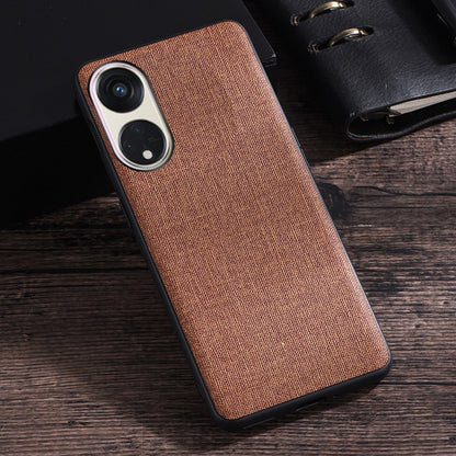For Oppo Reno8 T 5G / A1 Pro 5G Case Shockproof Cloth Texture TPU Phone Case Protective Back Cover