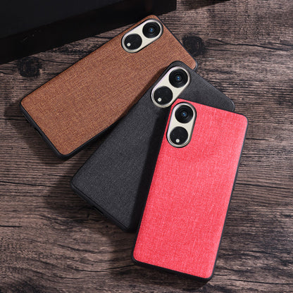 For Oppo Reno8 T 5G / A1 Pro 5G Case Shockproof Cloth Texture TPU Phone Case Protective Back Cover