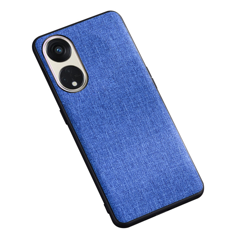For Oppo Reno8 T 5G / A1 Pro 5G Case Shockproof Cloth Texture TPU Phone Case Protective Back Cover