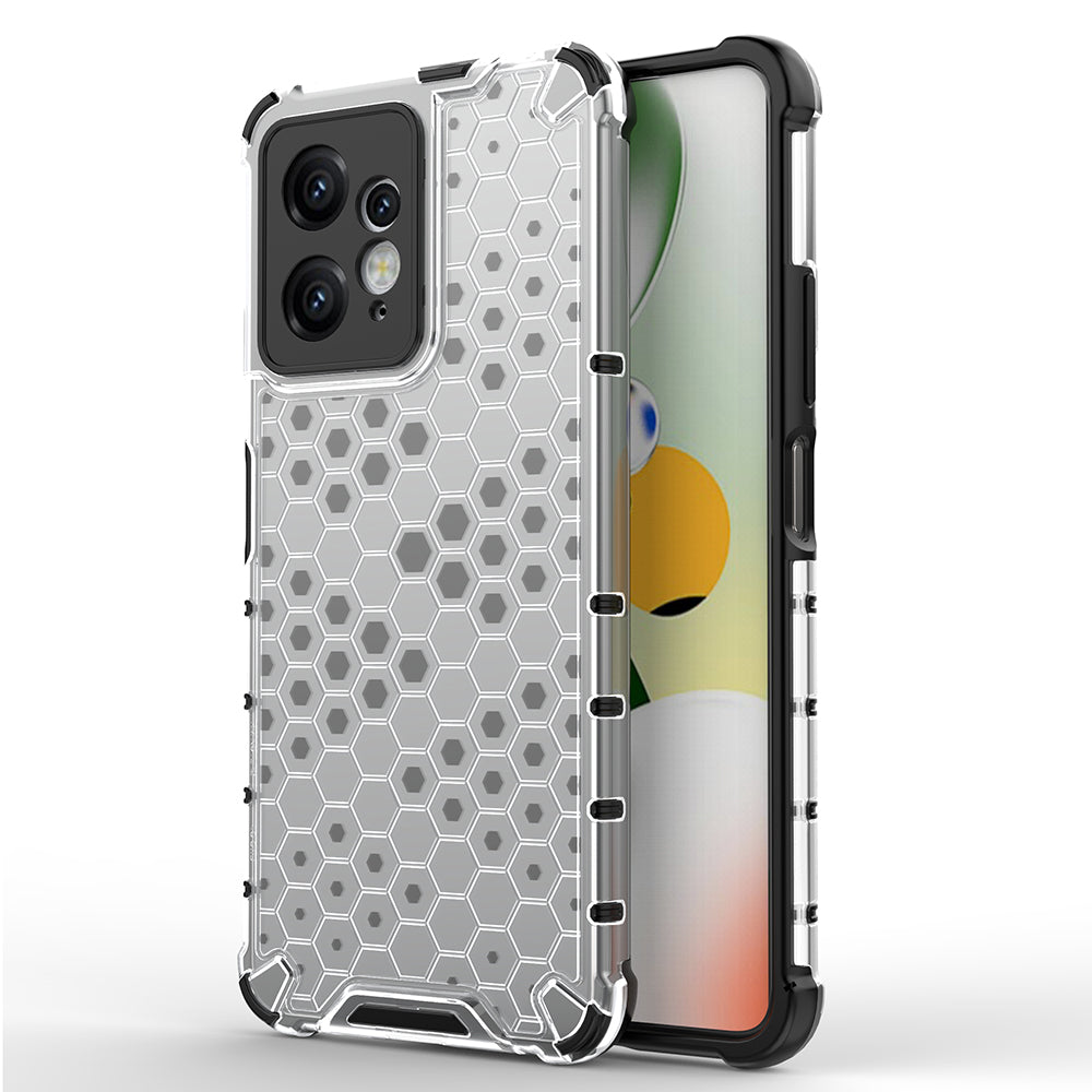 For Xiaomi Redmi Note 12 4G Honeycomb Texture Phone Case TPU+PC Anti-drop Smartphone Cover