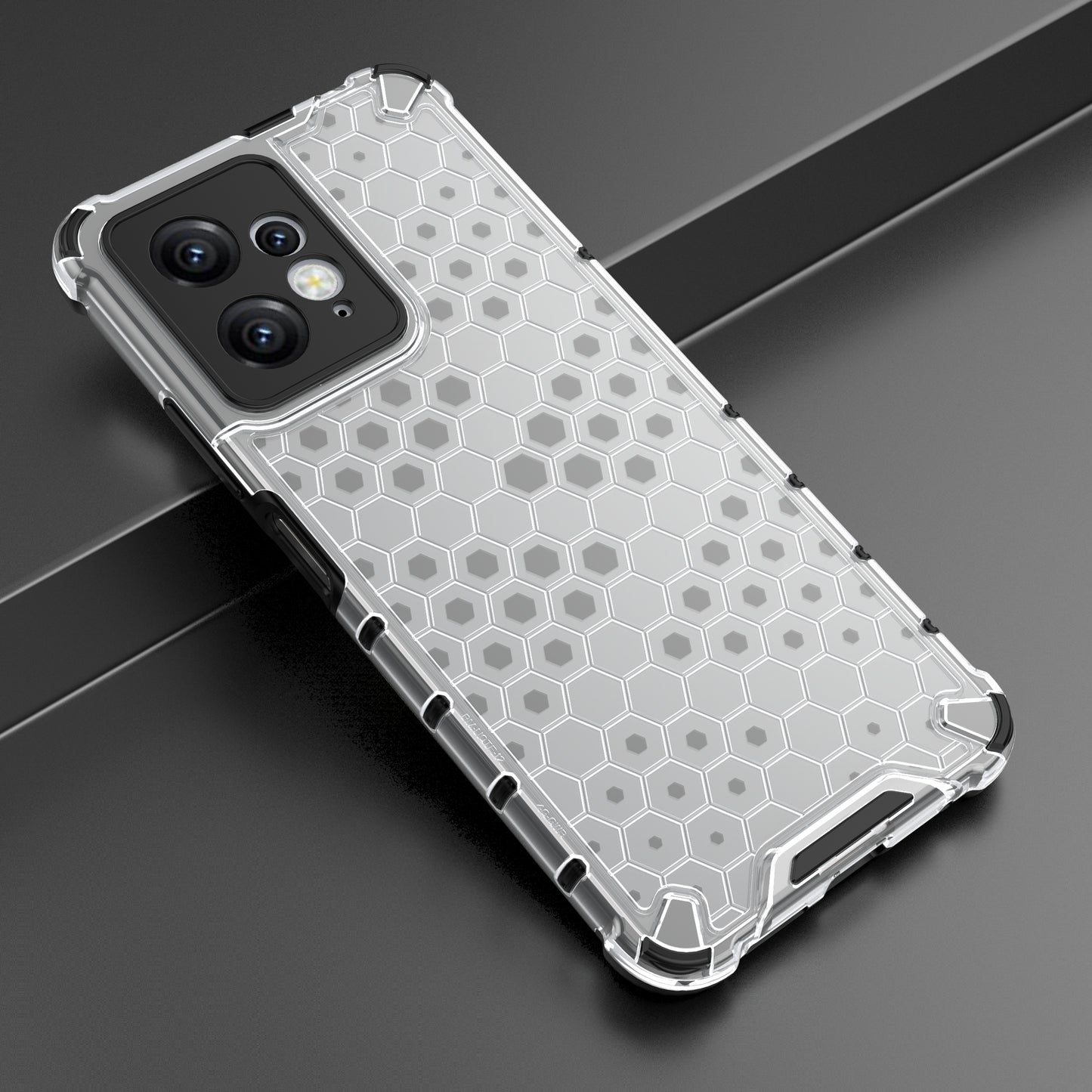 For Xiaomi Redmi Note 12 4G Honeycomb Texture Phone Case TPU+PC Anti-drop Smartphone Cover