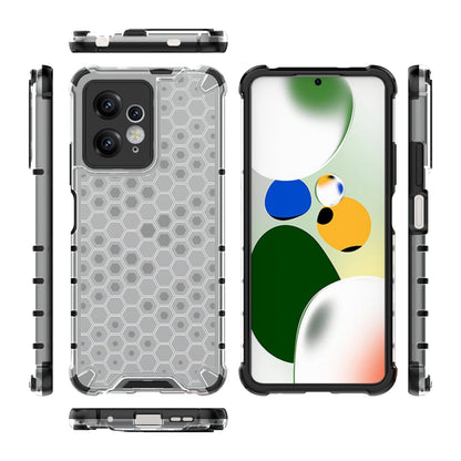 For Xiaomi Redmi Note 12 4G Honeycomb Texture Phone Case TPU+PC Anti-drop Smartphone Cover