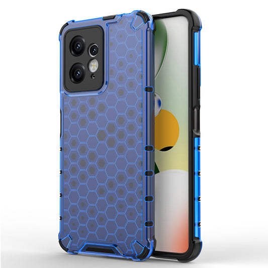 For Xiaomi Redmi Note 12 4G Honeycomb Texture Phone Case TPU+PC Anti-drop Smartphone Cover