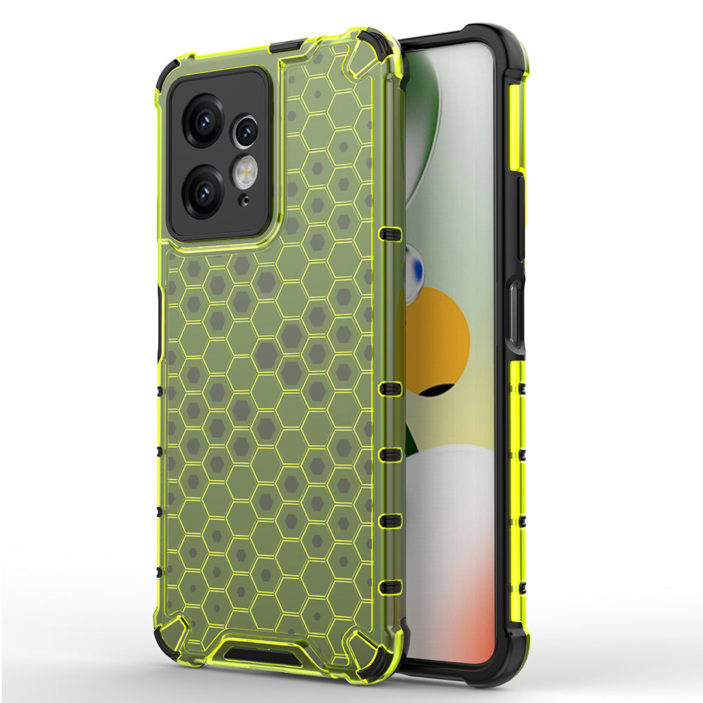 For Xiaomi Redmi Note 12 4G Honeycomb Texture Phone Case TPU+PC Anti-drop Smartphone Cover