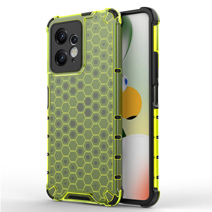 For Xiaomi Redmi Note 12 4G Honeycomb Texture Phone Case TPU+PC Anti-drop Smartphone Cover
