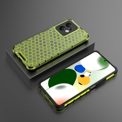 For Xiaomi Redmi Note 12 4G Honeycomb Texture Phone Case TPU+PC Anti-drop Smartphone Cover