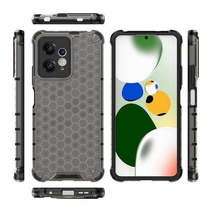 For Xiaomi Redmi Note 12 4G Honeycomb Texture Phone Case TPU+PC Anti-drop Smartphone Cover