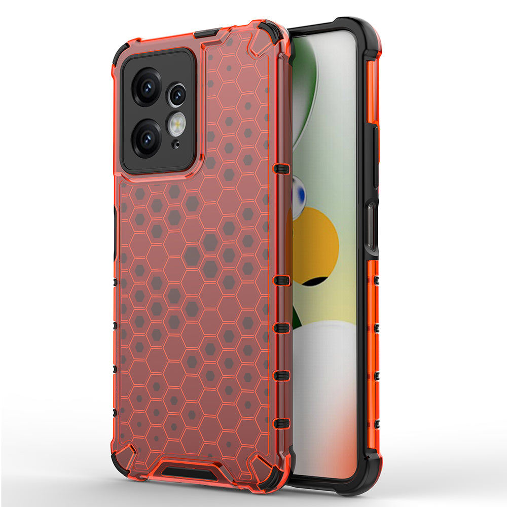 For Xiaomi Redmi Note 12 4G Honeycomb Texture Phone Case TPU+PC Anti-drop Smartphone Cover