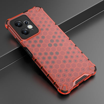 For Xiaomi Redmi Note 12 4G Honeycomb Texture Phone Case TPU+PC Anti-drop Smartphone Cover
