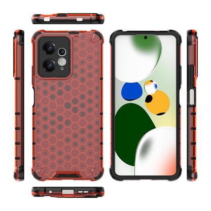 For Xiaomi Redmi Note 12 4G Honeycomb Texture Phone Case TPU+PC Anti-drop Smartphone Cover