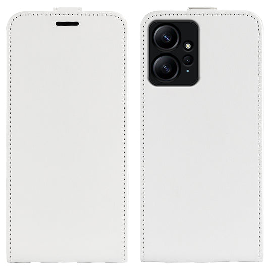 For Xiaomi Redmi Note 12 4G Vertical Flip Phone Case Crazy Horse Texture Card Holder PU Leather Protective Cover