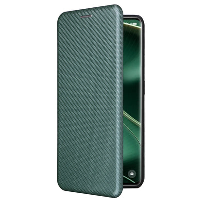 For Oppo Find X6 Pro PU Leather Stand Phone Cover Carbon Fiber Texture Phone Case with Card Slot