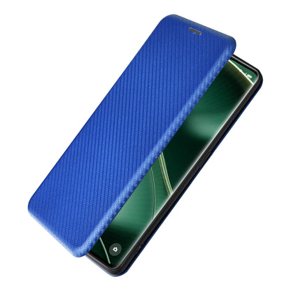 For Oppo Find X6 Pro PU Leather Stand Phone Cover Carbon Fiber Texture Phone Case with Card Slot