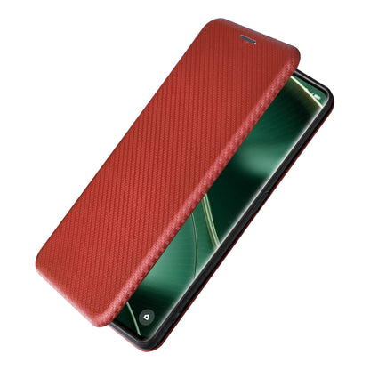For Oppo Find X6 Pro PU Leather Stand Phone Cover Carbon Fiber Texture Phone Case with Card Slot