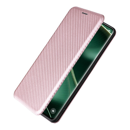 For Oppo Find X6 Pro PU Leather Stand Phone Cover Carbon Fiber Texture Phone Case with Card Slot