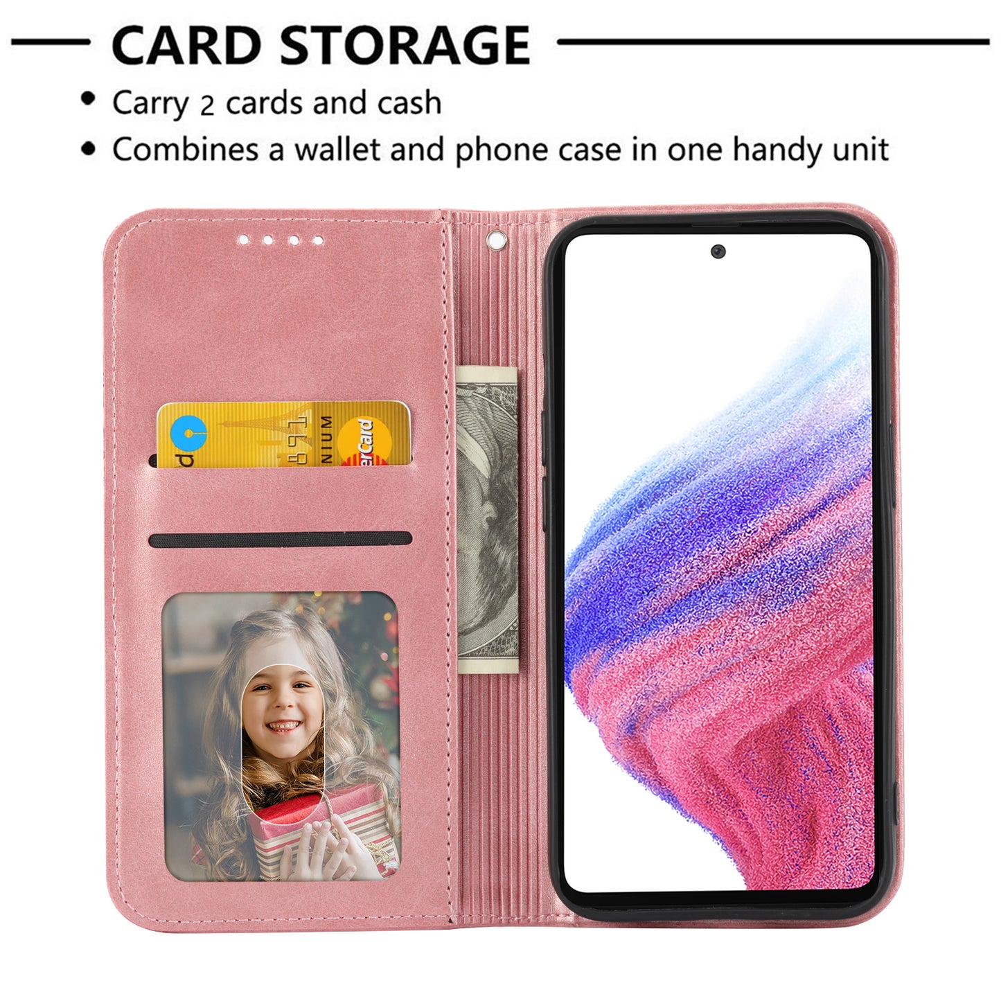 Phone Case for Samsung Galaxy A24 4G , Imprinted Rhombus Pattern Wallet Calf Texture PU Leather Stand Phone Cover