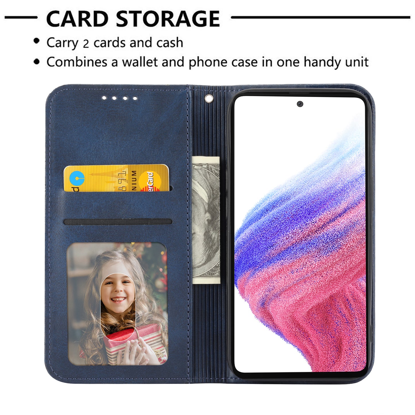 Phone Case for Samsung Galaxy A24 4G , Imprinted Rhombus Pattern Wallet Calf Texture PU Leather Stand Phone Cover